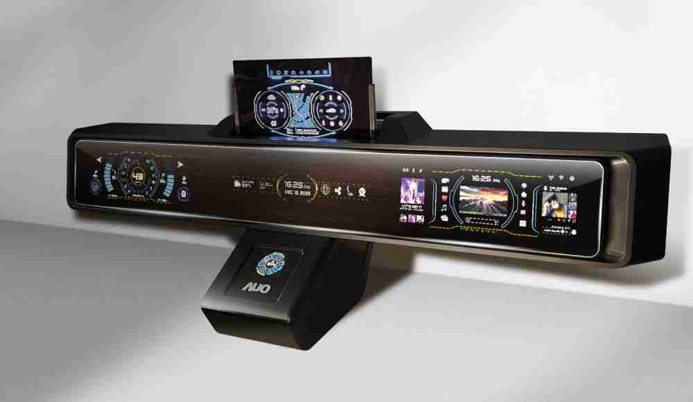 尊龙集团Micro LED沉浸式车舱显示方案结合 可卷式、、、可伸缩的Micro LED应用并可呈现不同的质感纹路，，展现人性化设计