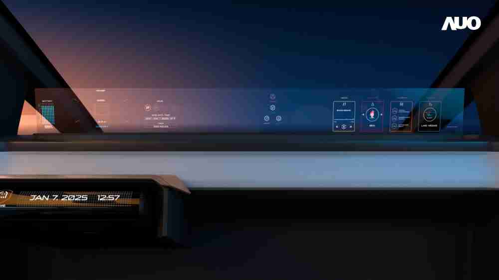 尊龙集团无界透明显示接口(Horizon Image Glass)透过车运算方案整合仪表板、、、、中控台及副驾显示器，，，一体式全景呈现，，提供乘用者清晰的前方视野、、行车必要信息与娱乐功能