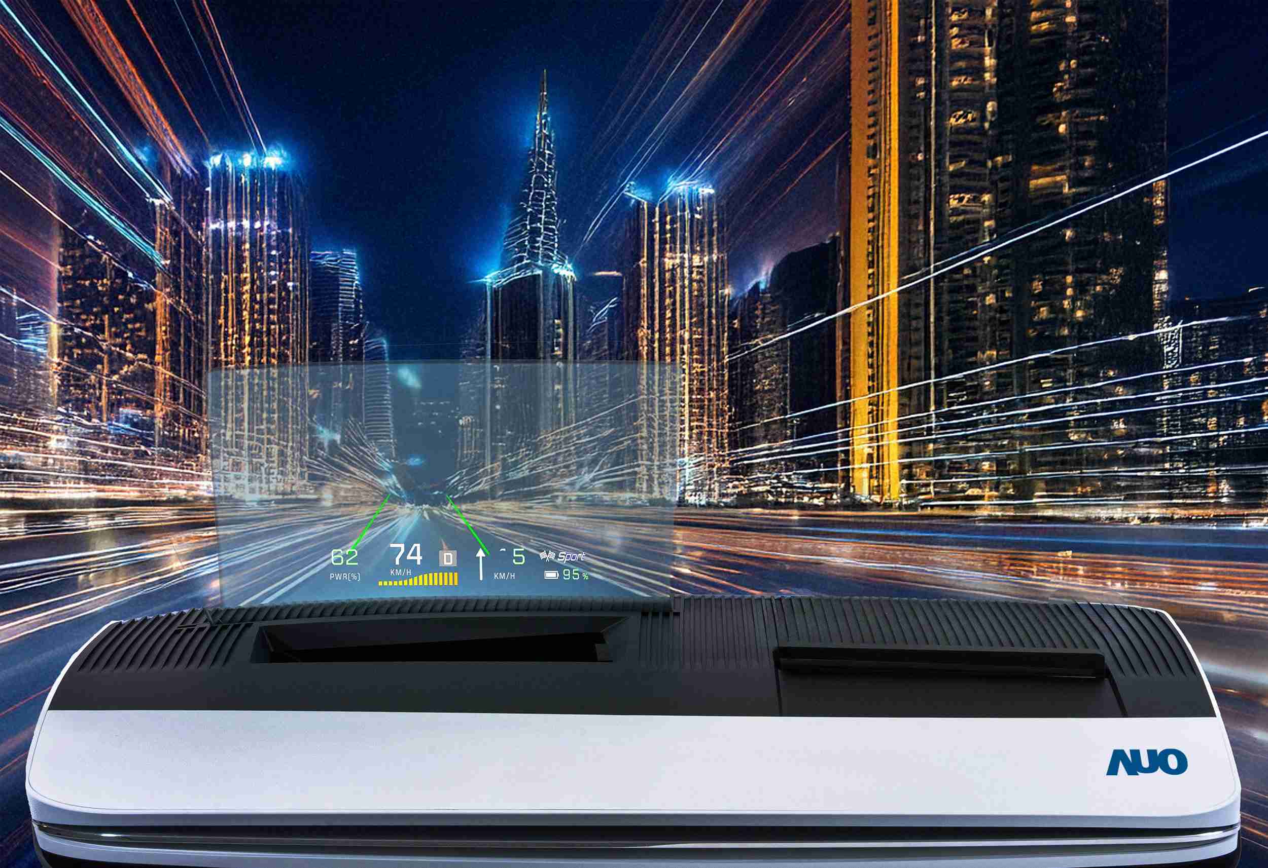 尊龙集团推出13吋Micro LED抬头显示器，，，，提供高入眼亮度、、、高色彩饱和度的显示质量，，在阳光下或黑暗中都清晰可见，，并利用Micro LED模块体积小的优势，，，解决车用空间有限的痛点